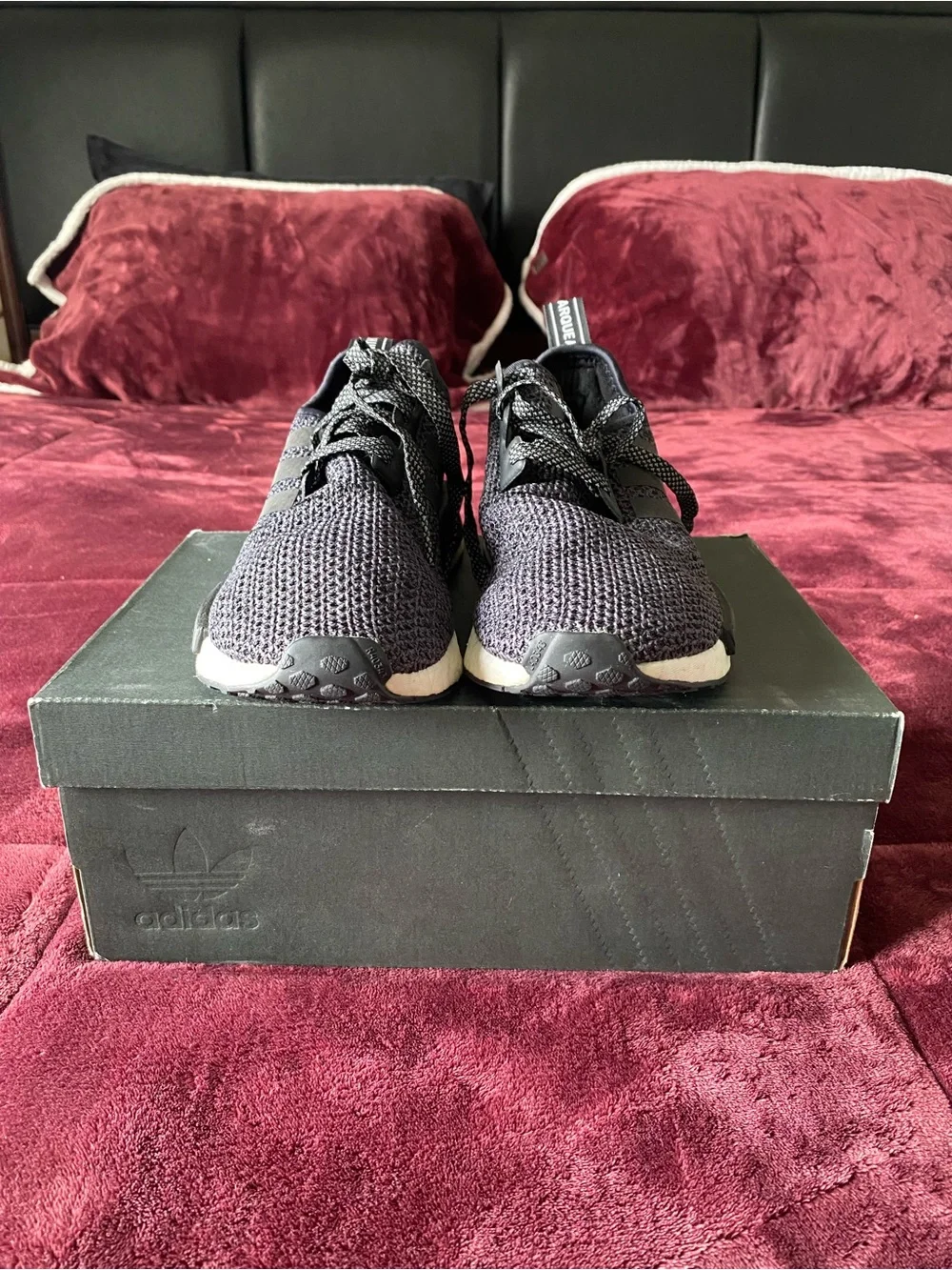 adidas NMD R1 Black/Grey Knit Sneakers